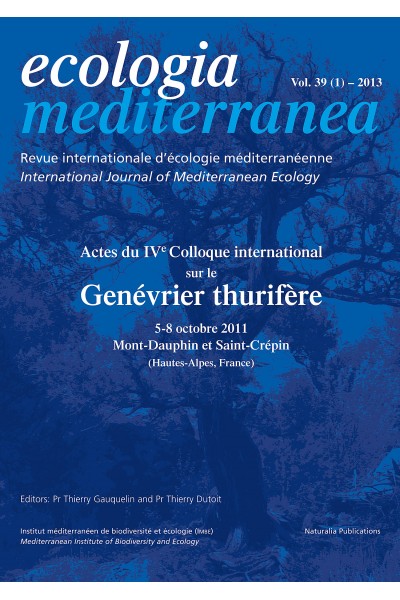 Ecologia mediterranea Vol. 39 - 2013